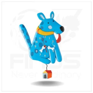 Blue Buddy Dog Clock