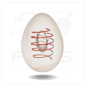 Crystal Egg Red Spiral
