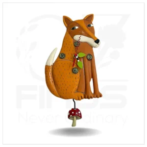 Foraging Fox Clock