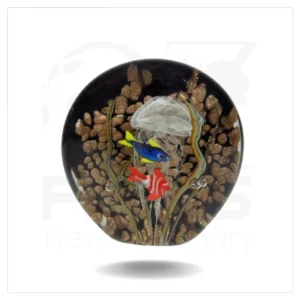 Jelly & Fish Black Bronze Paperweight