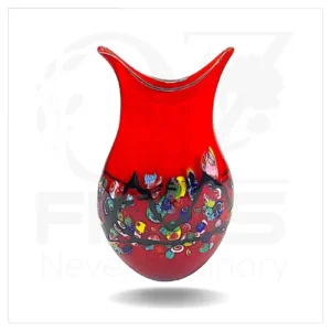 Rosa Red Glass Vase