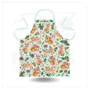 Kitty Flower Apron