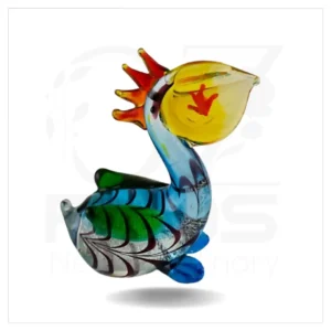 Pelican Blue & Green Figurine
